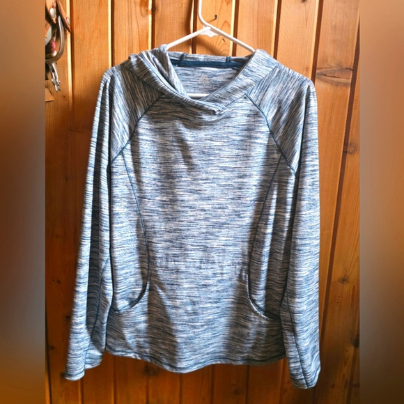 RBX Tops - RBX Blue Patterned Hoodie